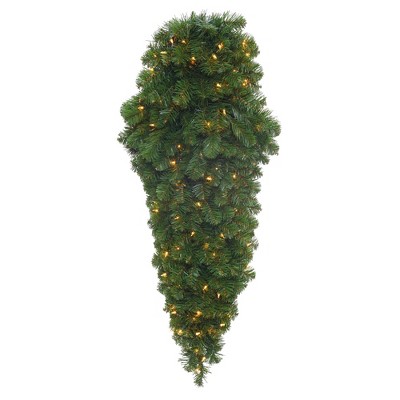 Nearly Natural 4' Christmas Tree W-berries, Pine Cones, LED Lights & Decorative Urn