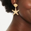 Starfish Drop Earrings - A New Day™ Gold - 2 of 3