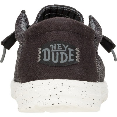 HEYDUDE Men Wally Stretch Sox Wide , Black/White, Wide 12 — фото 6