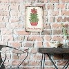 Lomsoe Red and White Stripe Bowknot Christmas Tree Metal Signs,Red and White Vase Porcelain Christmas Tree Sign 8x12 Inch Christmas Gift - 4 of 4