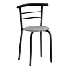 Monarch Specialties Dining Table Set 3Pcs Set Small 32Inch L Kitchen Metal Laminate Grey Black Contemporary Modern - 4 of 4