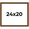 PosterPalooza | Flat Gold Picture Frame - UV Acrylic, Backing Board, Hanging Hardware Included - 2 of 4