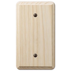 Amerelle Contemporary Unfinished Beige 1 gang Ash Wood Blank Wall Plate 1 pk - 1 of 1
