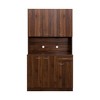 CLIHOME 70.87" 6 Doors Tall Wardrobe Storage Cabinets, Kitchen Sideboard Buffet Cabinet - 3 of 4