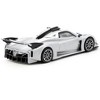 Pagani Huayra R Satin Silver Metallic "Global64" Series 1/64 Diecast Model Car by Tarmac Works - 3 of 4