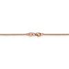 Black Bow Jewelry 1mm 14k Rose Gold Diamond Cut Open Franco Chain Necklace - 4 of 4