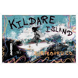 Trends International Netflix Outer Banks: Season 4 - Female Kildare Island Surfboard Co. Framed Wall Poster Prints - 1 of 4