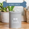 Park Life Designs 46 fl oz Jasper Treat Tin Dog Food Storage - Gray - 3 of 4