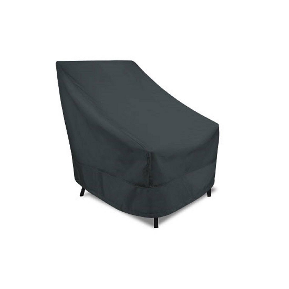 Photos - Furniture Cover Meridian 25.5" x 33.5" x 34" High Back Patio Chair Cover Charcoal Gray 