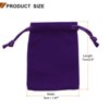 Unique Bargains Velvet Reusable Soft Jewelry Headphone Candy Drawstring Gift Bags 20 Pcs - 2 of 4