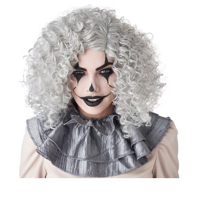 California Costumes Corkscrew Clown Curls Wig (Grey)