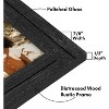 Americanflat Rustic Picture Frame with polished glass - Displays Textured Wood and Polished Glass for Wall and Tabletop - 3 of 4
