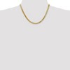 Black Bow Jewelry 4mm 10k Yellow Gold Solid Herringbone Chain Necklace - 2 of 4