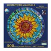 Sunsout Sunflower Mandala 500 pc Round Jigsaw Puzzle 71512 - 3 of 4
