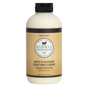 Dionis Goat Milk Bath & Shower Crème Vanilla Bean, 14.5 oz - 1 of 4