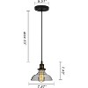 Chloe Lighting Cadman Industrial 1 Light Oil Rubbed Bronze Ceiling Pendant 8" Wide - 3 of 3
