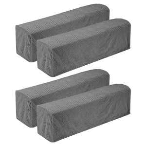 Unique Bargains Twill Stretch Soft Jacquard Non Slip Sofa Armrest Covers - 1 of 4