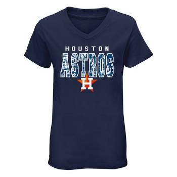 MLB Houston Astros Boys' White Pinstripe Pullover Jersey - XS