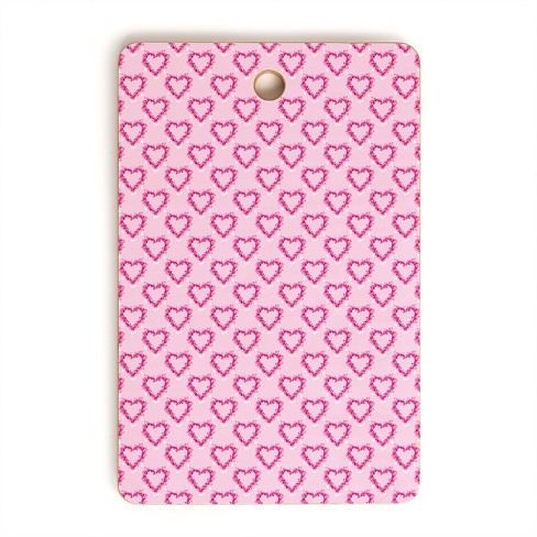 Lisa Argyropolous Mini Hearts Pink Cutting Board - Deny Designs - image 1 of 3