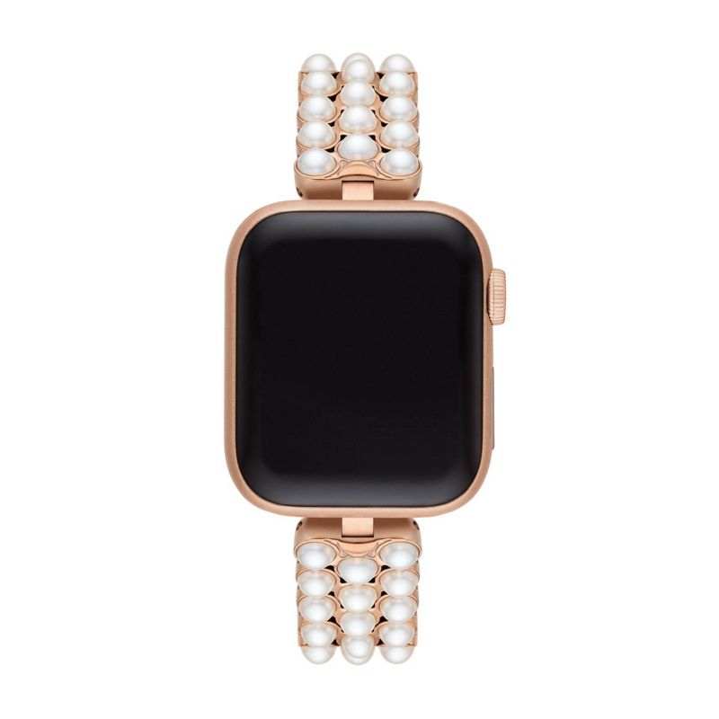 Kate Spade New York Apple Watch Rose Gold and White Faux Pearls Bracelet - 38/40mm, 3 of 9