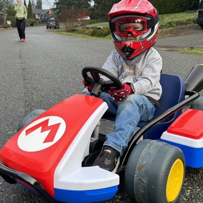 Nintendo Super Mario Kart 24v Battery Powered Kids' Ride-on -  White/red/blue : Target