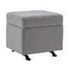 25" Wide Rectangle Gliding Ottoman - WOVENBYRD - 2 of 4