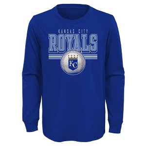 MLB Kansas City Royals Boys' Long Sleeve T-Shirt - 1 of 1