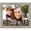PosterPalooza | 20x16 Wide Barnwood Picture Frame, UV Acrylic, 6 Finishes - Grey, Brown, White, and Black - 2 of 4