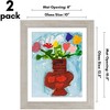 Americanflat Kids Art Frame 10x12.5 inches with 8.5x11 inches Mat - Composite Wood And Glass (2 Pack) - 2 of 4