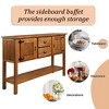 NicBex 48''Console Table with 2 Drawers and 2 Doors Modern Solid Wood Side Table with Bottom Shelf for Entryway,Living Room - 4 of 4