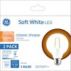 GE 2pk 40W G25 LED Globe Light Bulbs Soft White GCSWC - 4 of 4