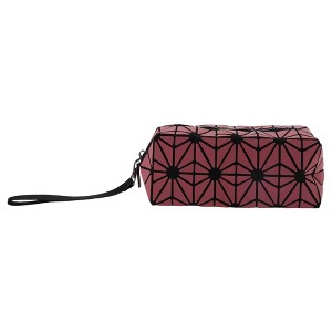 Unique Bargains Women's Portable Geometric Makeup Bag 1 Pc - 1 of 3