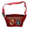 The Wizarding World of Harry Potter Bag, Fanny Pack Gryffindor Patches Embroidered Burgundy, Canvas - 3 of 4
