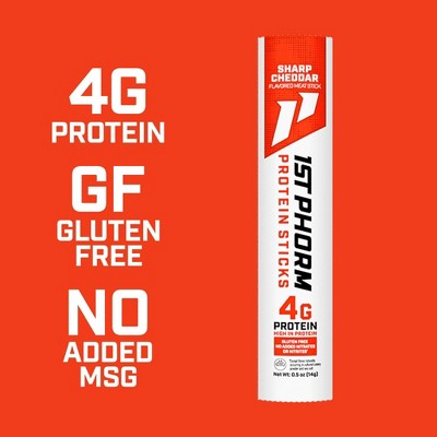 1st Phorm Sharp Cheddar Protein Mini Meat Sticks - 7oz/14ct