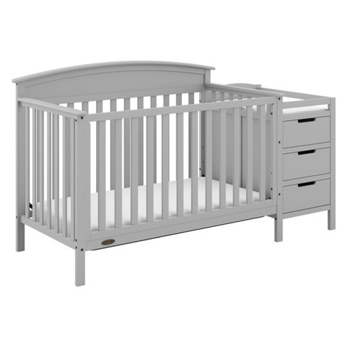 Graco Benton 4 In 1 Convertible Crib And Changer Pebble Gray