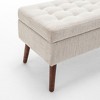NicBex 43.3" Wide Ottoman Bench with Safety Hinge,Foot Stool with Soild Wood Legs,End of Bed Storage Bench for Bedroom & Entryway - 4 of 4