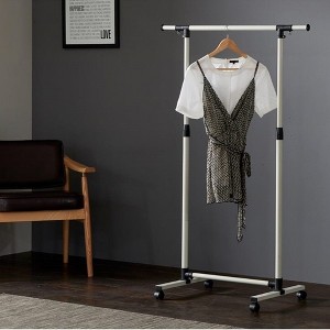 Short Clothing Racks for Hanging Clothes with Bottom Shelves and Wheels Heavy Duty Rolling Clothes Rack Kids Clothing Rack for Adult Coat, Closet - 1 of 4