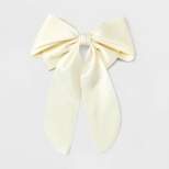Satin Bow Hair Barrette - A New Day™