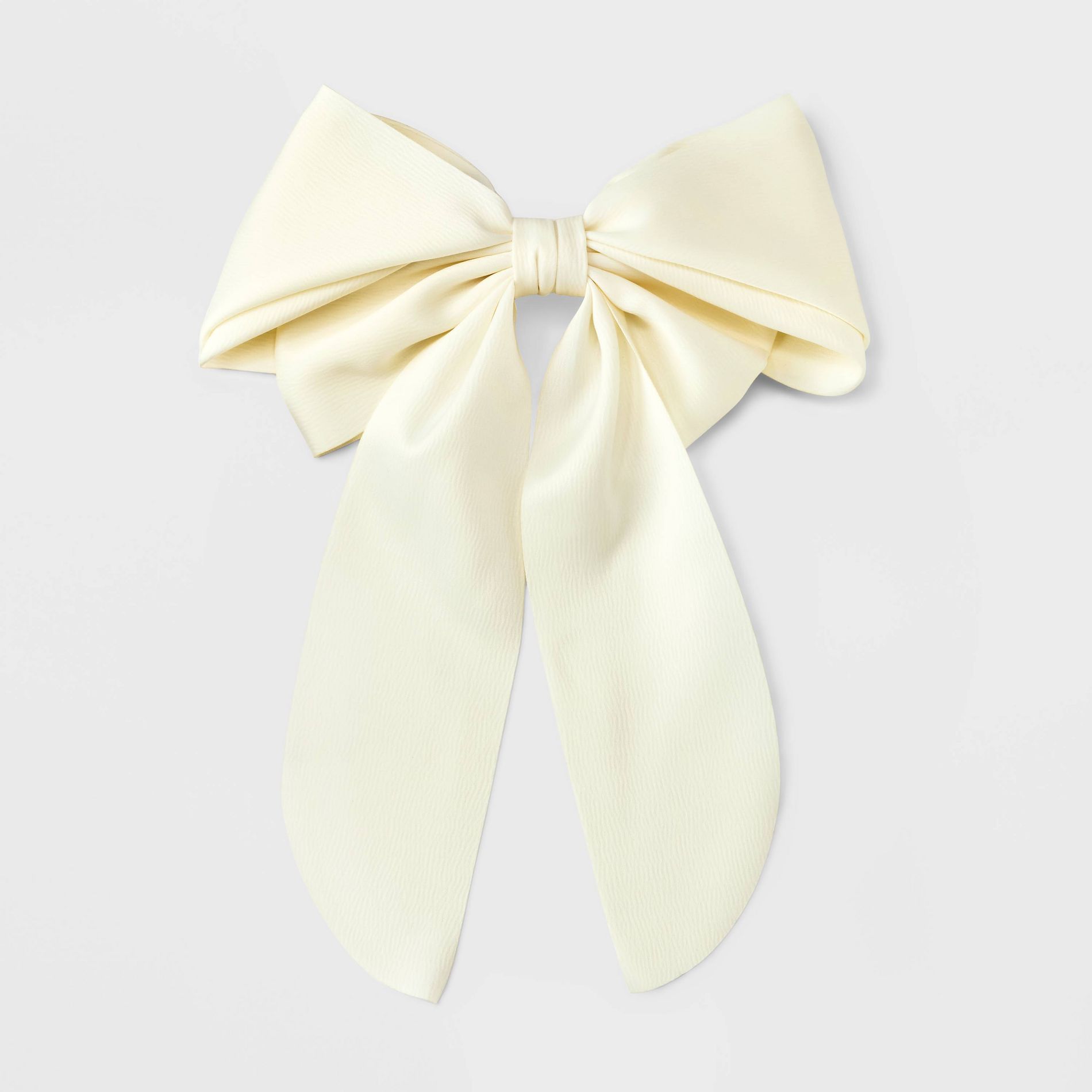 Satin Bow Hair Barrette - A New Day™