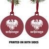 University of Chicago Primary Logo Aluminum Holiday Christmas Tree Ornament - 2 of 4