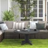 HYLEORY Outdoor Round Coffee Table, 36" Adirondack Coffee Table for Patio, Garden, Backyard - 3 of 4