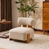 Christopher Knight Home Orla Contemporary Rubberwood Boucle Upholstered Chair - 2 of 4
