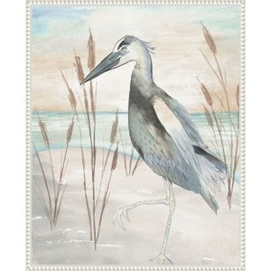 Amanti Art Heron by Beach Grass II by Elizabeth Medley Canvas Wall Art Print Framed 23 x 28-in. - 1 of 4