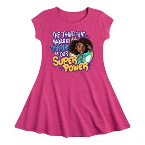 Girls' - Karma's World - Our Super Power Fit & Flair Cap Sleeve Dress - 1 of 1