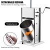 Sausage Stuffer, Meat Filler - Manual 304 Stainless Steel Sausage Maker with 4/5 Stuffing Tubes, Dual Speed & 3L/5L/7L/10L/15L Capacity - 4 of 4