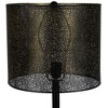 Northlight Iron Table Lamp with Laser-Cut  Shade - 30" - Black and Gold - 4 of 4