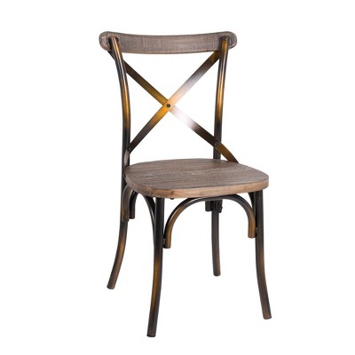 Zaire Side Dining Chair Antique Copper - Acme Furniture