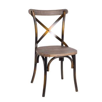 Zaire Side Dining Chair Antique Copper - Acme Furniture