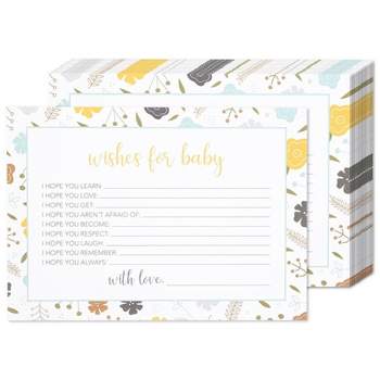 Pipilo Press 24 Pack Ivory Gold Foil Letter W Blank Note Cards with Envelopes 4x6, Initial W Monogrammed Personalized Stationery Set
