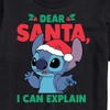 Men's - Lilo and Stitch - Dear Santa I Can Explain Short Sleeve Graphic T-Shirt - 2 of 4